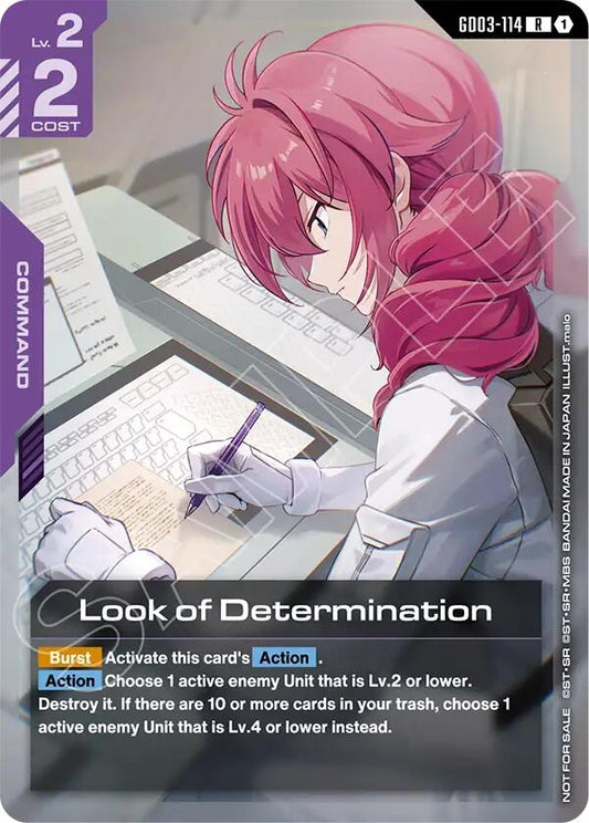Image for Look of Determination (Newtype Challenge 2026 Mission 2) [GD03-114] - Gundam Card Game