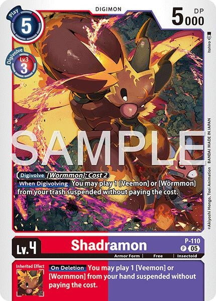 Image for Shadramon - P-110 (Reprint) [P-110 P] - Digimon Card Game