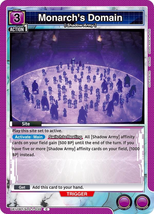 Image for Monarch's Domain [UE17BT/SLG-1-035] (UE17BT) - Union Arena