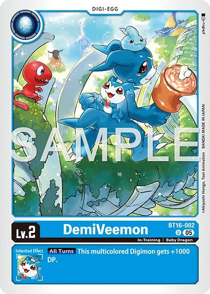 Image for DemiVeemon - BT16-002 (Reprint) [BT16-002 U] - Digimon Card Game