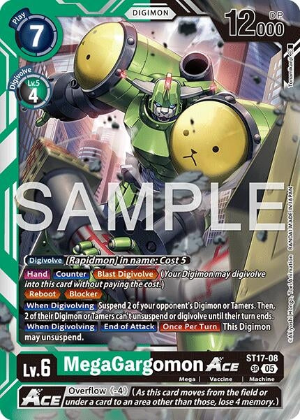 Image for MegaGargomon ACE (Reprint) [ST17-08 SR] - Digimon Card Game