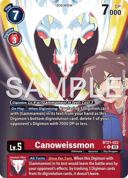 Image for Canoweissmon (Alternate Art) [BT21-022 U] - Digimon Card Game