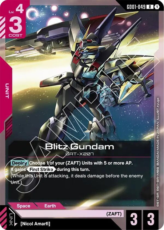 Image for Blitz Gundam [GD01-049] - Gundam Card Game