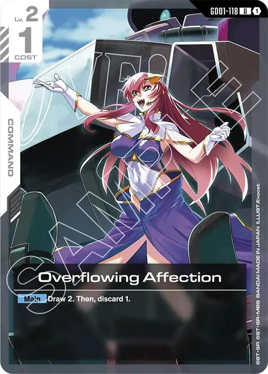 Image for Overflowing Affection [GD01-118] - Gundam Card Game