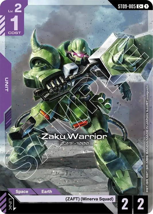 Image for Zaku Warrior (C+) [ST09-005] - Gundam Card Game