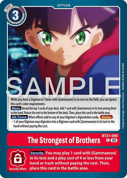 Image for The Strongest of Brothers (Reprint) [BT21-090 C] - Digimon Card Game
