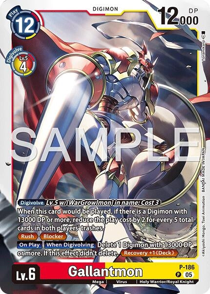 Image for Gallantmon - P-186 (Reprint) [P-186 P] - Digimon Card Game