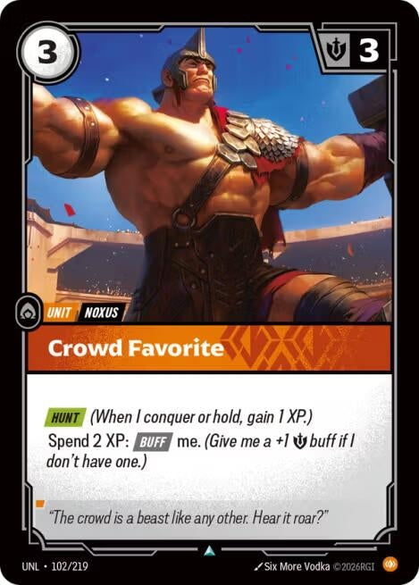 Image for Crowd Favorite [102/219] - Riftbound: League of Legends Trading Card Game