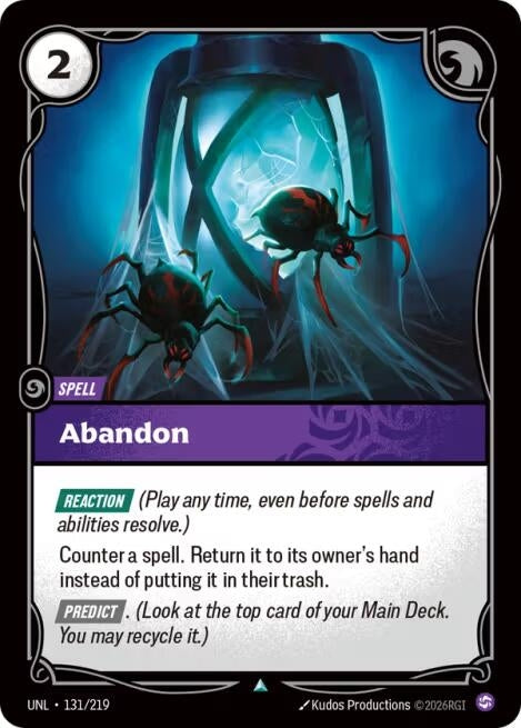 Image for Abandon [131/219] - Riftbound: League of Legends Trading Card Game