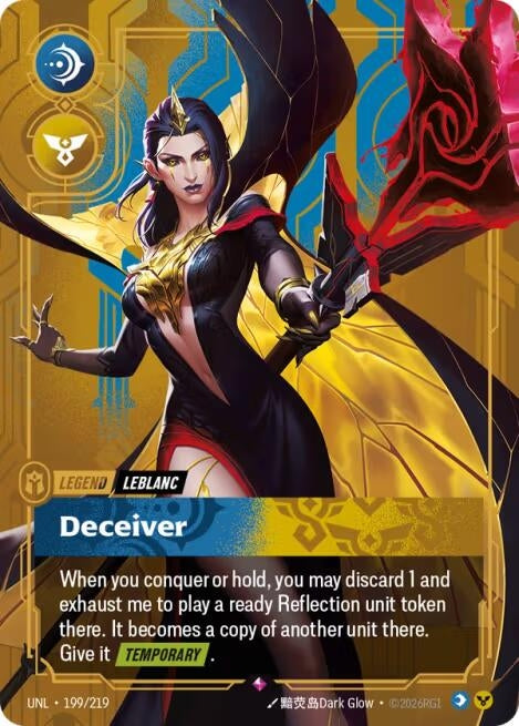 Image for LeBlanc - Deceiver [199/219] - Riftbound: League of Legends Trading Card Game