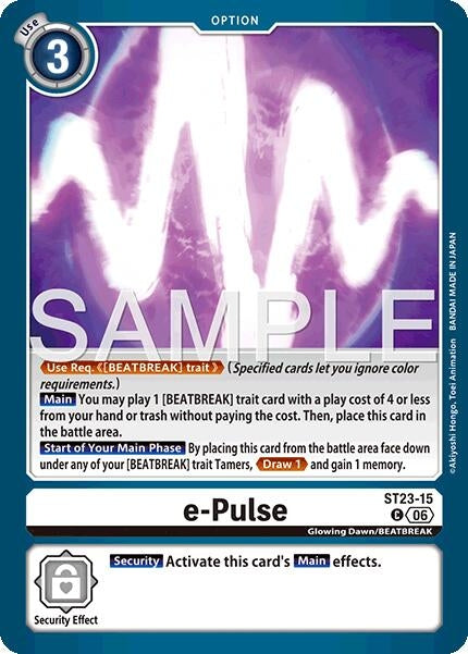 Image for e-Pulse [ST23-15 C] - Digimon Card Game