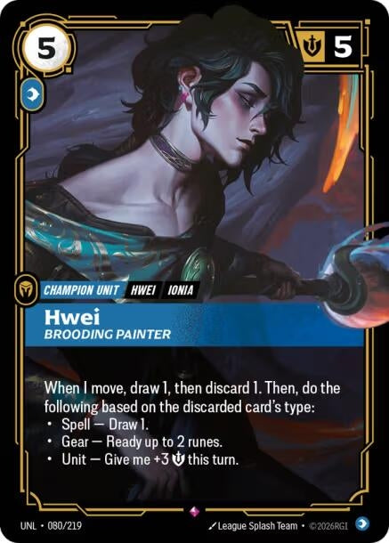 Image for Hwei - Brooding Painter [080/219] - Riftbound: League of Legends Trading Card Game