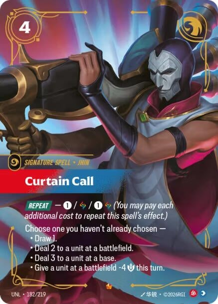 Image for Curtain Call [182/219] - Riftbound: League of Legends Trading Card Game