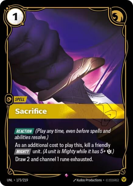 Image for Sacrifice [173/219] - Riftbound: League of Legends Trading Card Game