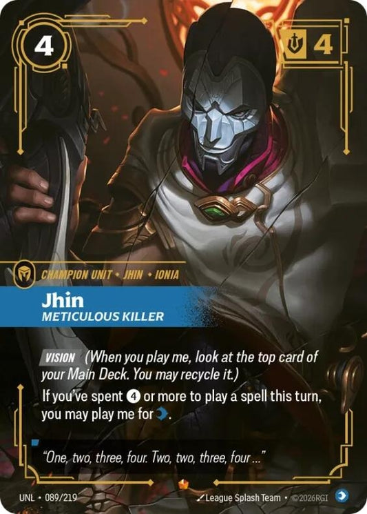 Image for Jhin - Meticulous Killer [089/219] - Riftbound: League of Legends Trading Card Game