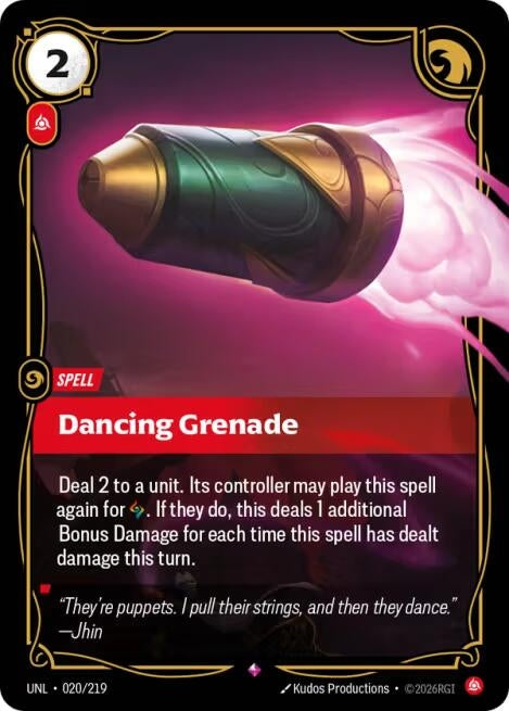 Image for Dancing Grenade [020/219] - Riftbound: League of Legends Trading Card Game