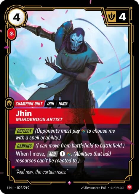 Image for Jhin - Murderous Artist [022/219] - Riftbound: League of Legends Trading Card Game