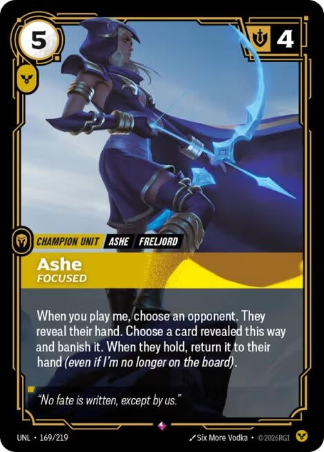 Image for Ashe - Focused [169/219] - Riftbound: League of Legends Trading Card Game