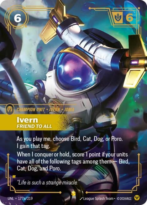 Image for Ivern - Friend to All (Alternate Art) [177a/219] - Riftbound: League of Legends Trading Card Game