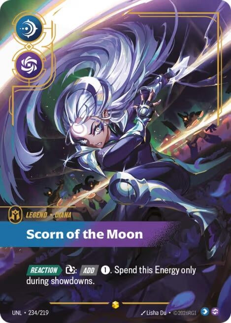Image for Diana - Scorn of the Moon (Overnumbered) [234/219] - Riftbound: League of Legends Trading Card Game