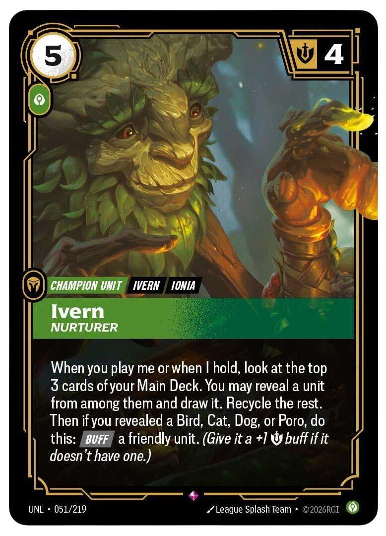 Image for Ivern - Nurturer [051/219] - Riftbound: League of Legends Trading Card Game
