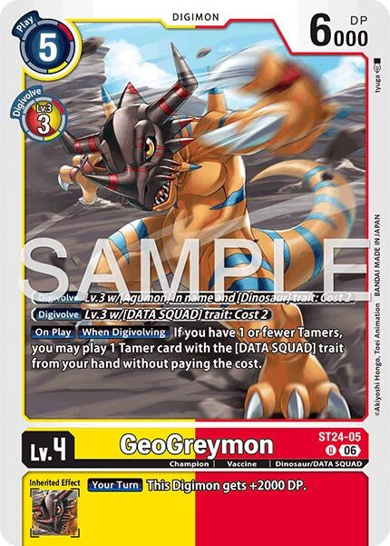 Image for GeoGreymon [ST24-05 U] - Digimon Card Game