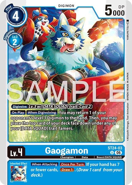 Image for Gaogamon [ST24-03 U] - Digimon Card Game