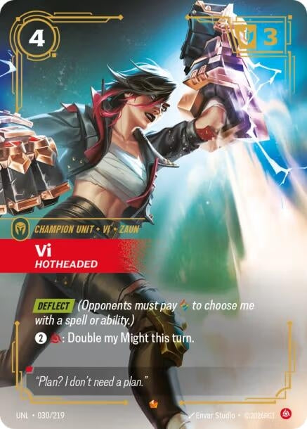 Image for Vi - Hotheaded [030/219] - Riftbound: League of Legends Trading Card Game