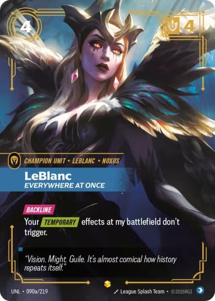 Image for LeBlanc - Everywhere At Once (Alternate Art) [090a/219] - Riftbound: League of Legends Trading Card Game