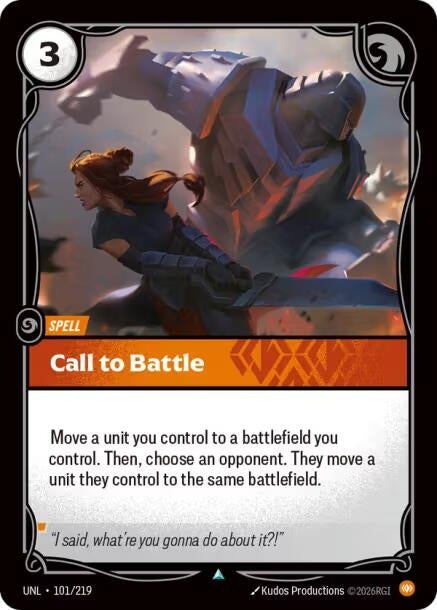 Image for Call to Battle [101/219] - Riftbound: League of Legends Trading Card Game