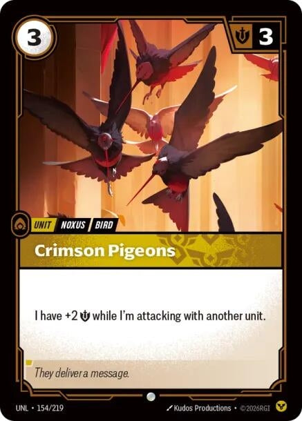 Image for Crimson Pigeons [154/219] - Riftbound: League of Legends Trading Card Game