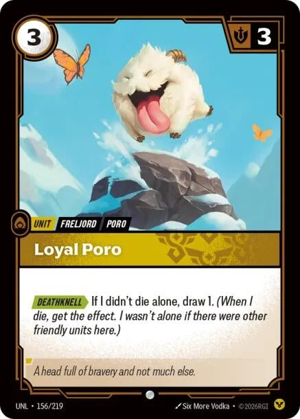 Image for Loyal Poro [156/219] - Riftbound: League of Legends Trading Card Game