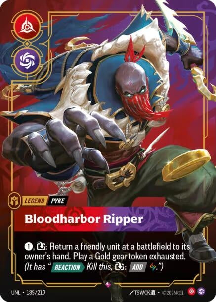 Image for Pyke - Bloodharbor Ripper [185/219] - Riftbound: League of Legends Trading Card Game