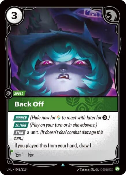 Image for Back Off [042/219] - Riftbound: League of Legends Trading Card Game