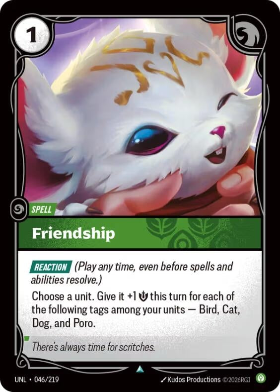 Image for Friendship [046/219] - Riftbound: League of Legends Trading Card Game