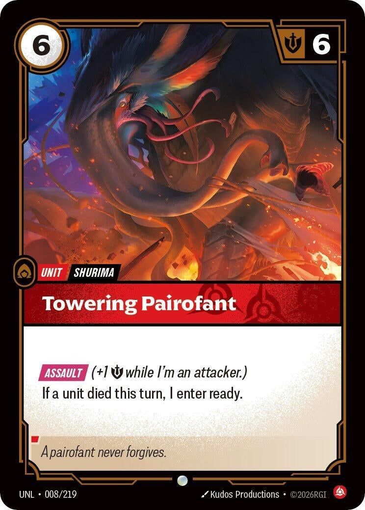 Image for Towering Pairofant [008/219] - Riftbound: League of Legends Trading Card Game