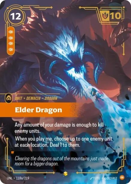 Image for Elder Dragon (Alternate Art) [118a/219] - Riftbound: League of Legends Trading Card Game