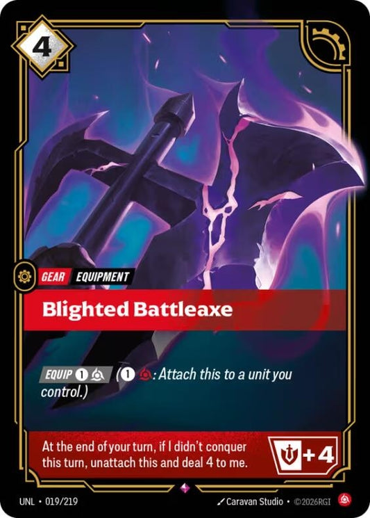 Image for Blighted Battleaxe [019/219] - Riftbound: League of Legends Trading Card Game