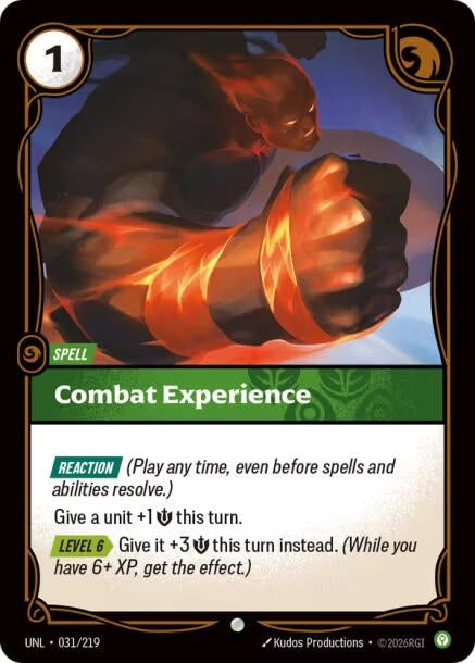 Image for Combat Experience [031/219] - Riftbound: League of Legends Trading Card Game