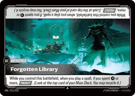 Image for Forgotten Library [211/219] - Riftbound: League of Legends Trading Card Game