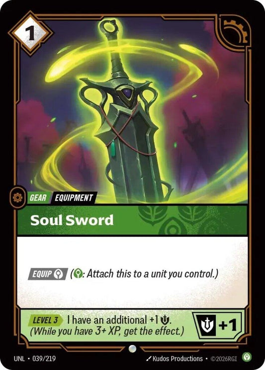Image for Soul Sword [039/219] - Riftbound: League of Legends Trading Card Game