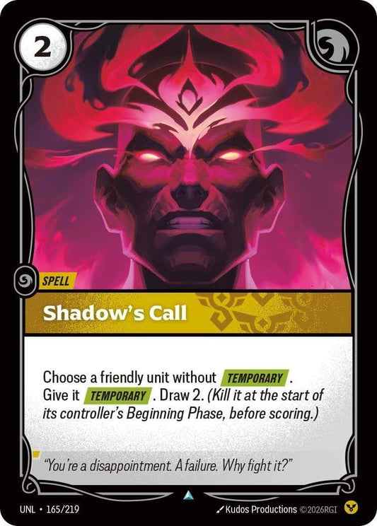 Image for Shadow's Call [165/219] - Riftbound: League of Legends Trading Card Game