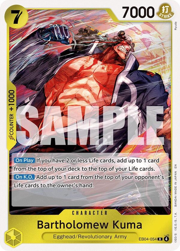 Image for Bartholomew Kuma (EB04-054) [EB04-054] - One Piece Card Game