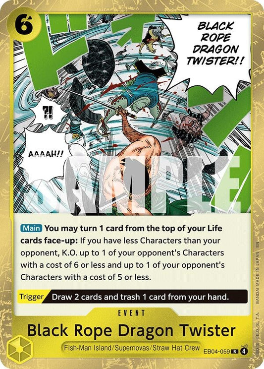 Image for Black Rope Dragon Twister [EB04-059] - One Piece Card Game