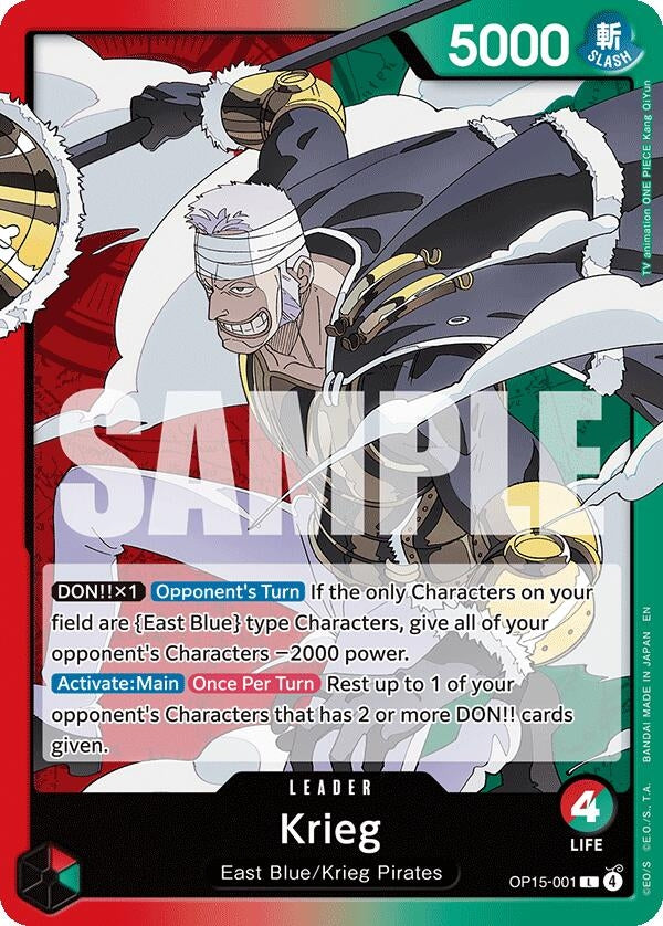 Image for Krieg (OP15-001) [OP15-001] - One Piece Card Game