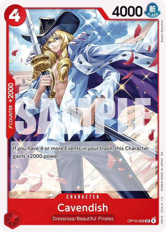 Image for Cavendish [OP15-006] - One Piece Card Game