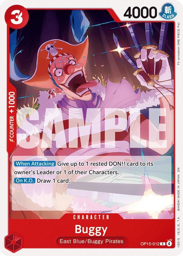 Image for Buggy [OP15-012] - One Piece Card Game