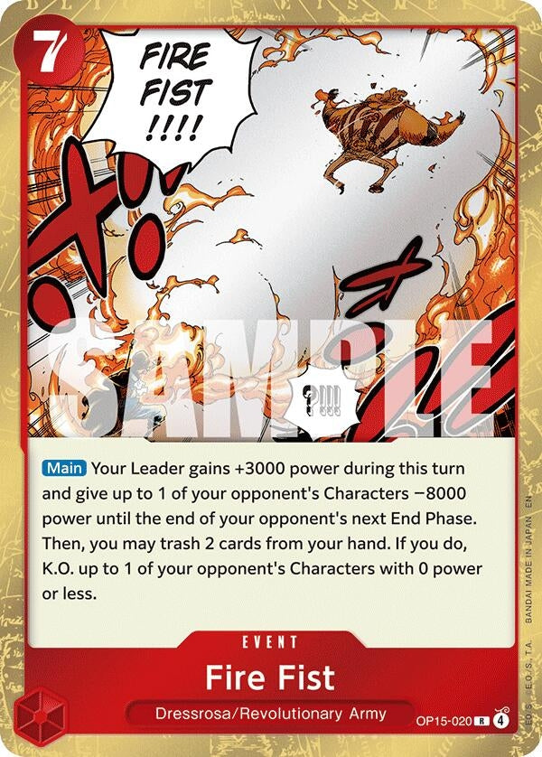 Image for Fire Fist [OP15-020] - One Piece Card Game