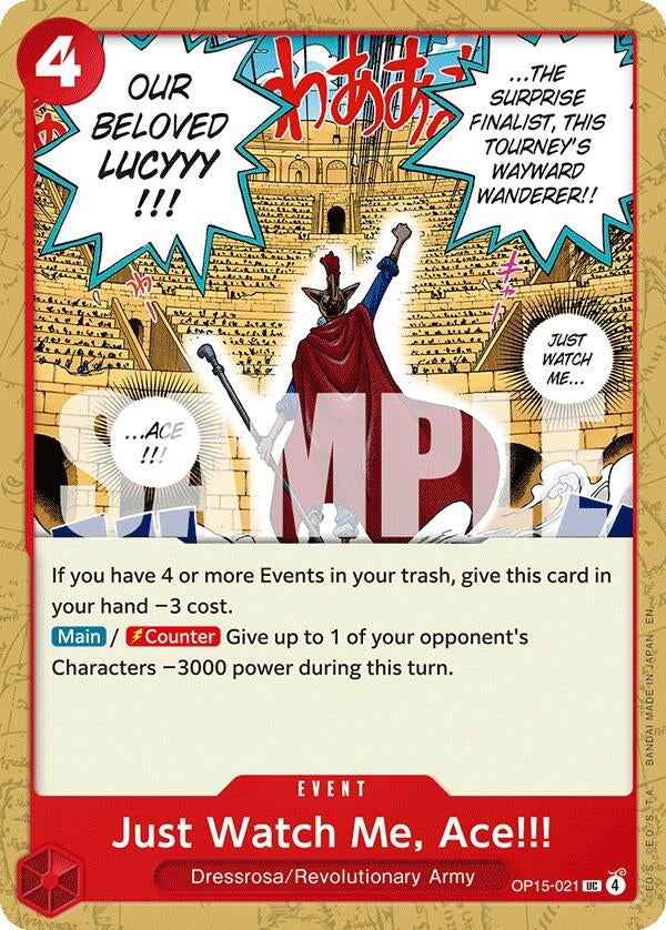 Image for Just Watch Me, Ace!!! [OP15-021] - One Piece Card Game