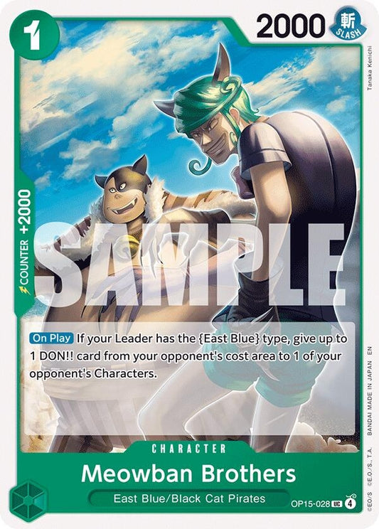 Image for Meowban Brothers [OP15-028] - One Piece Card Game